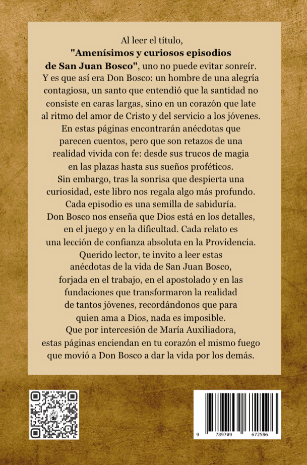 Amenísimos y curiosos episodios (de San Juan Bosco)