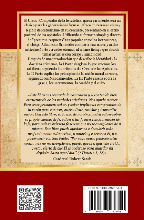 Credo: compendio de la fe católica, athanaius schneider, edimaux, catecismo