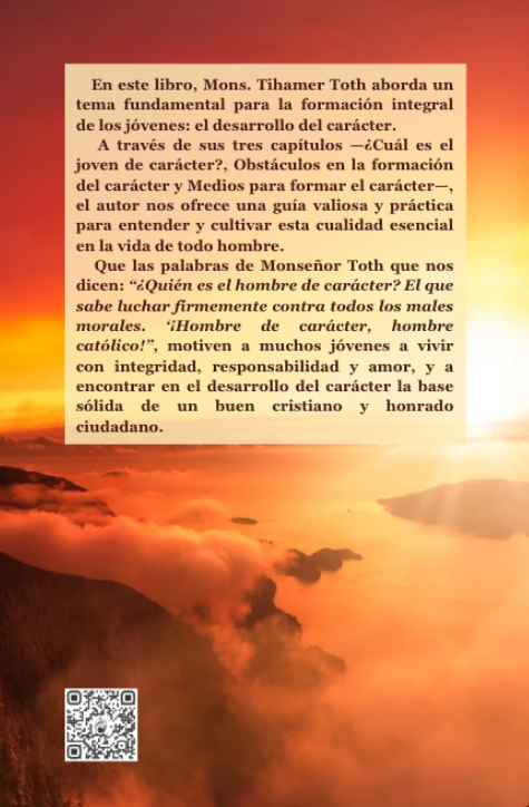 El joven de carácter, Mons. Tihamer Toth, edimaux