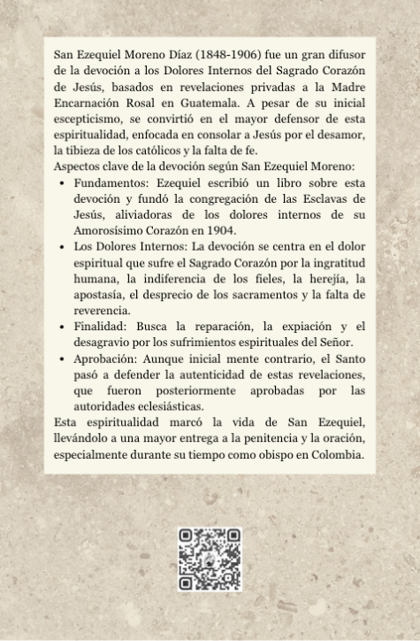 Los dolores internos del Sagrado Corazón de Jesús