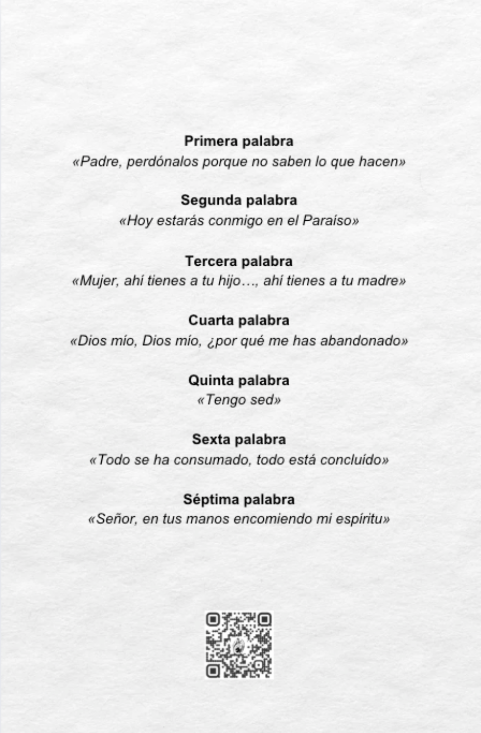 Pasión del Señor, Siete Palabras de Nuestro Señor Jesucristo, Antonio Royo Marín