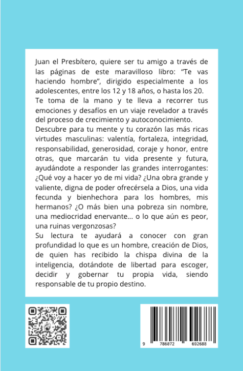 Te vas haciendo hombre