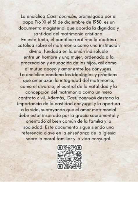 Casti connubii - Sobre el matrimonio cristiano