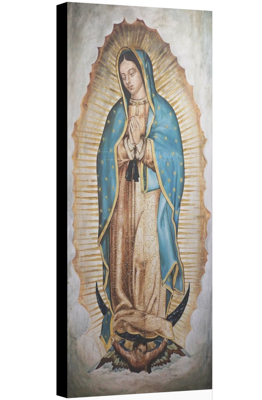 Virgen de Guadalupe en bastidor